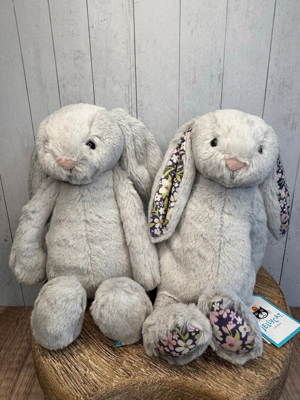 BUNNY BUNDLE Bunny Silver, Bloom Bunny Silver Small Jellycat Bashful Bunny